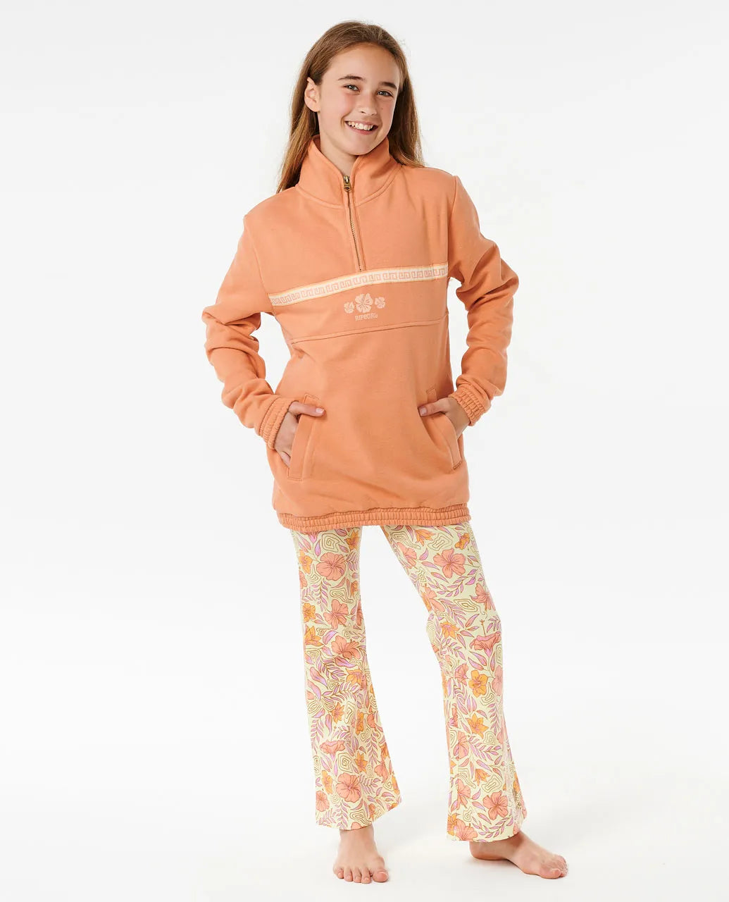 TROPIC PULL OVER FLEECE-GIRL