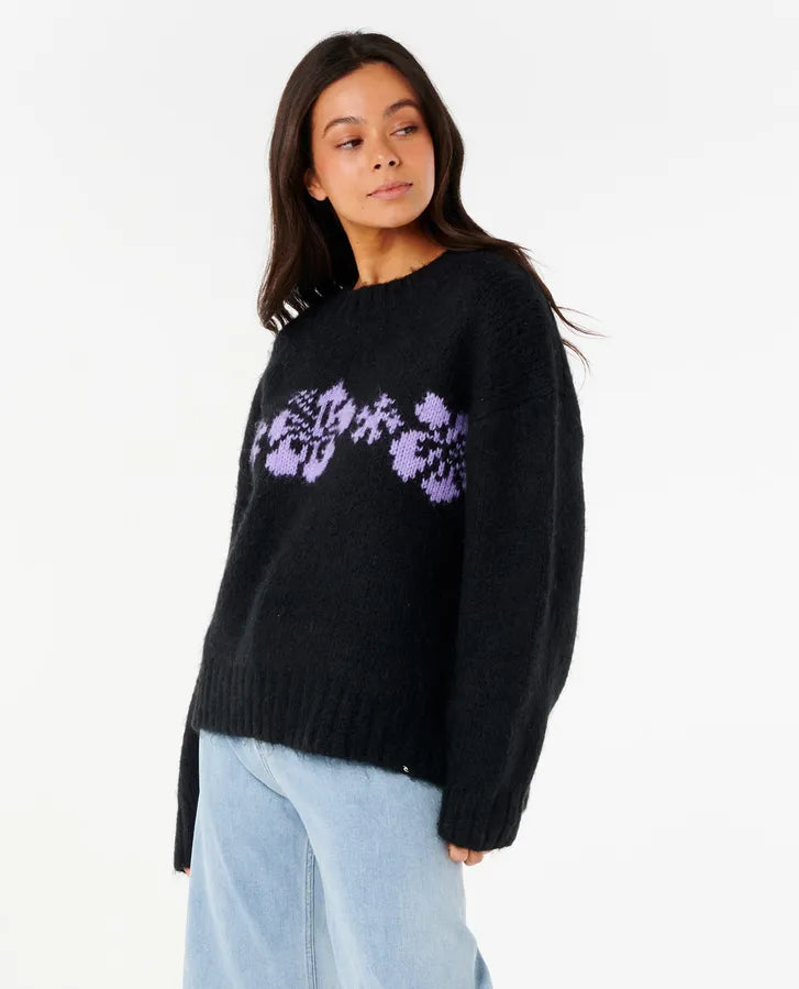 CALA NIGHTS HIBISCUS KNIT CREW