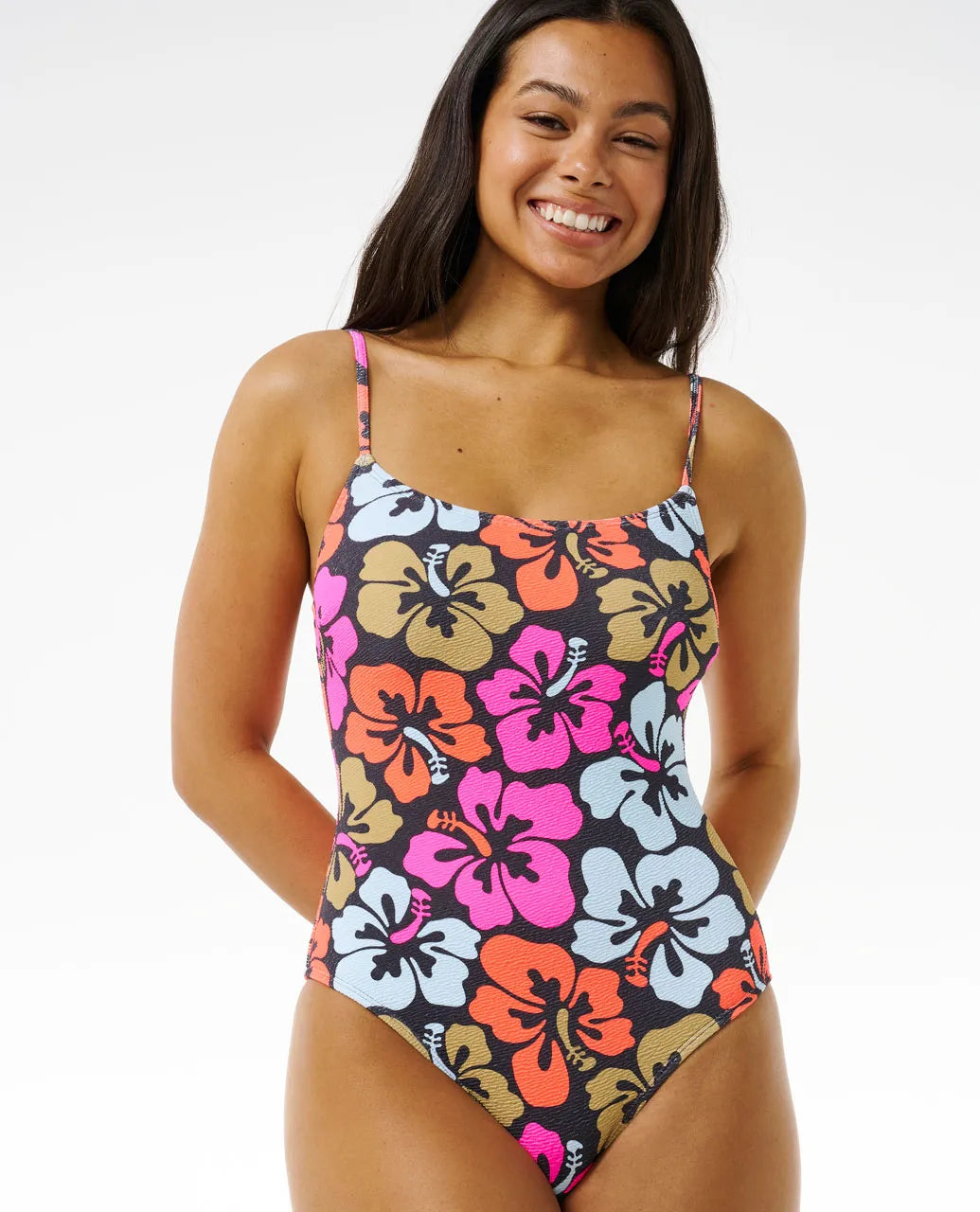HIBISCUS HEAT CHEEKY ONE PIECE