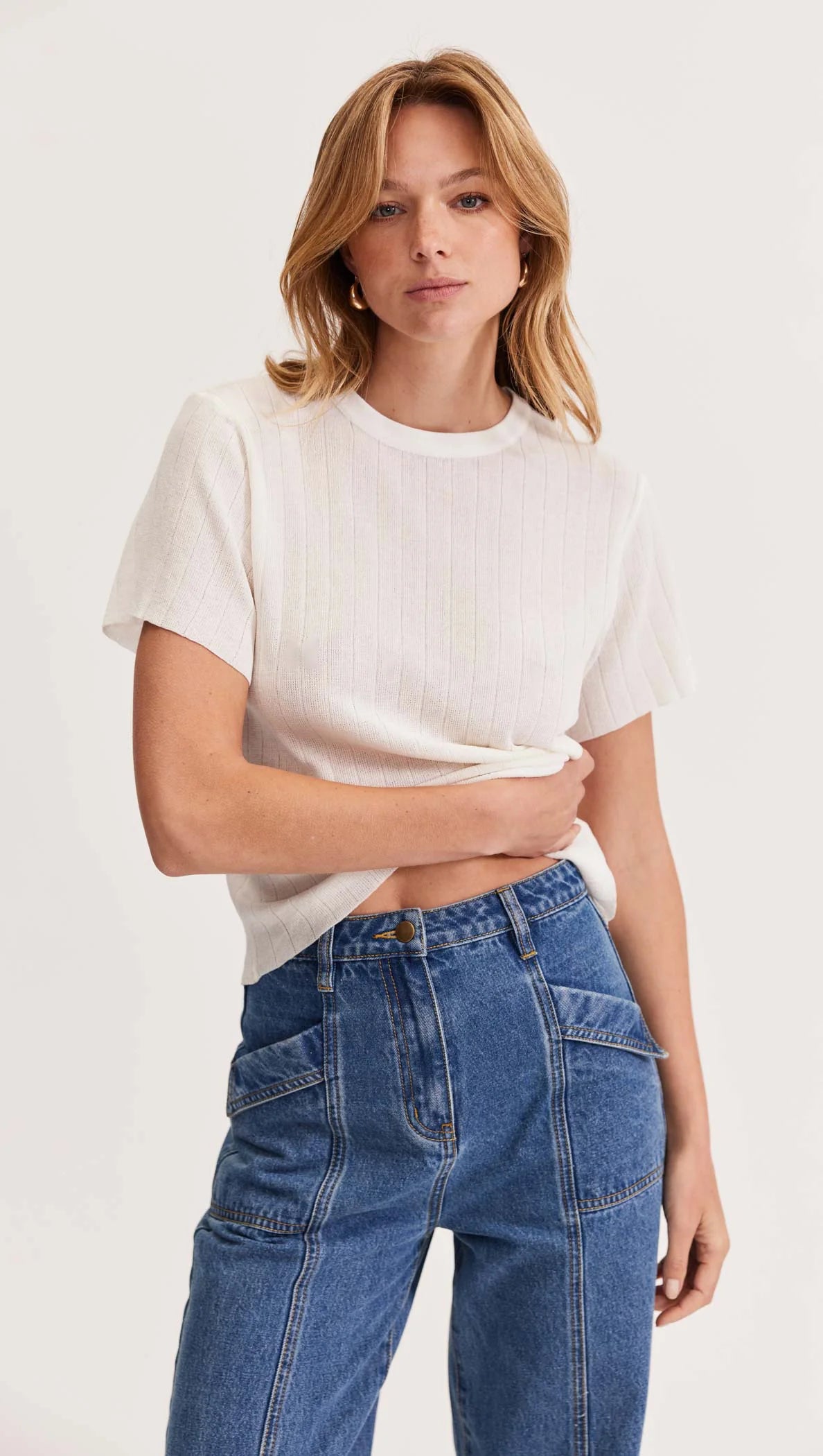 IDOL FINE KNIT TEE