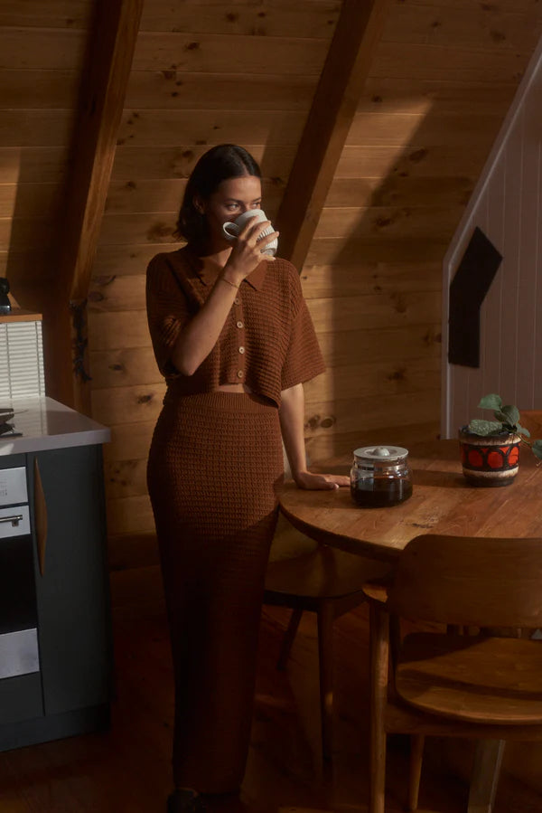 EVERMORE KNIT MIDI SKIRT