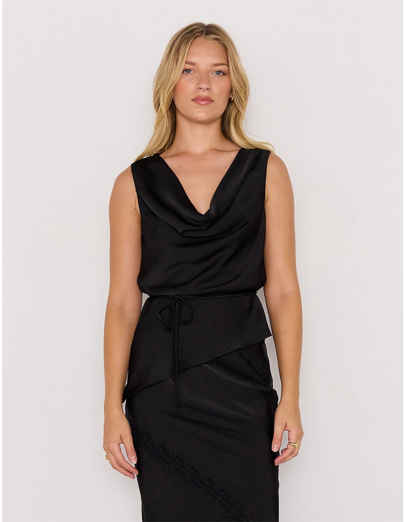 MOMENTO COWL NECK TOP