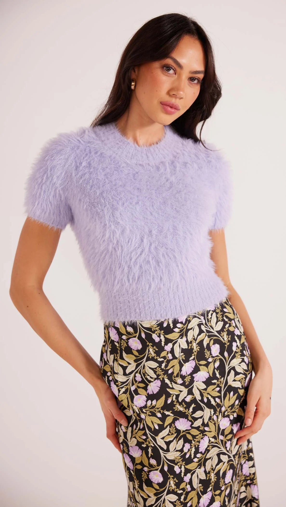 MAISIE FLUFFY KNIT TOP