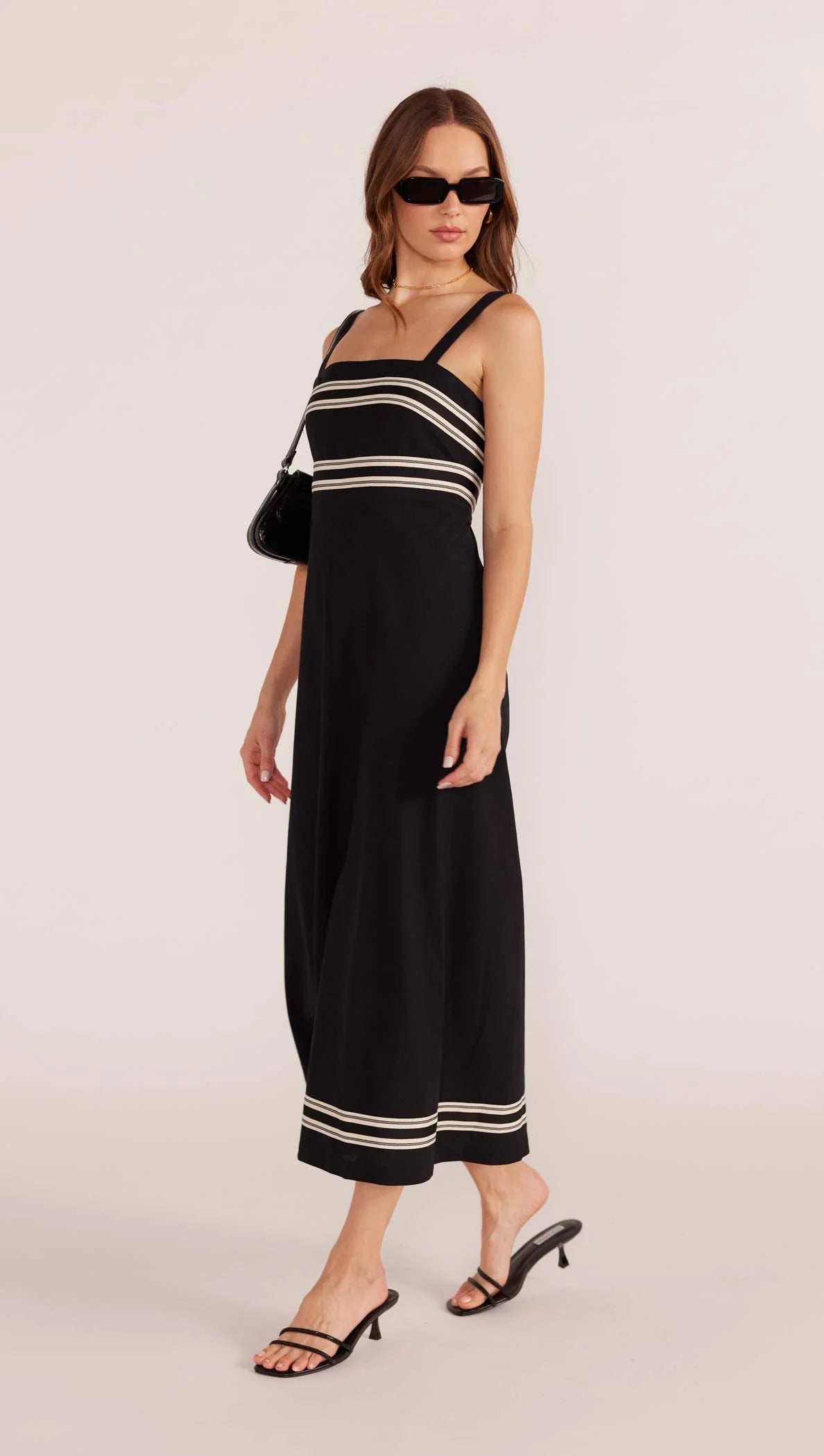 ELKI TRIM MIDI DRESS