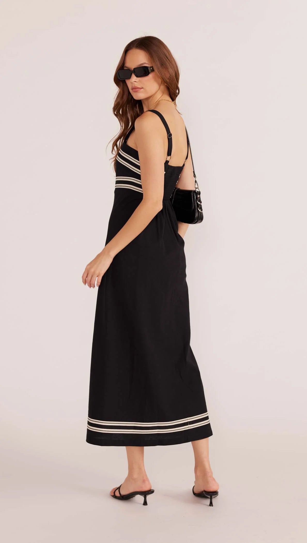 ELKI TRIM MIDI DRESS