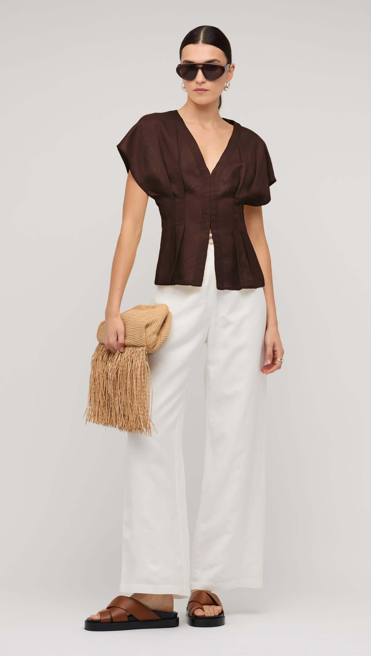 ESTELLE PLEATED BLOUSE