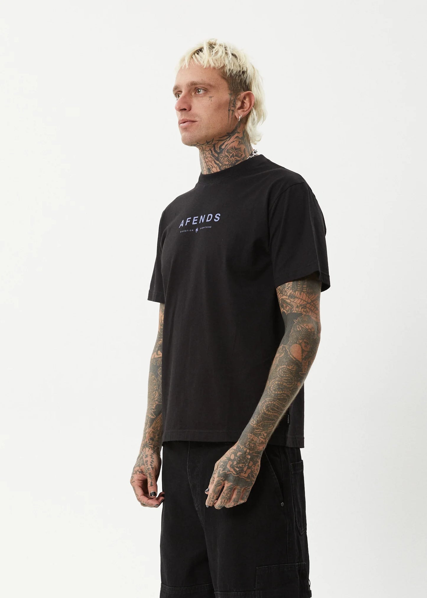Thrown Out - Retro Fit Tee - Black