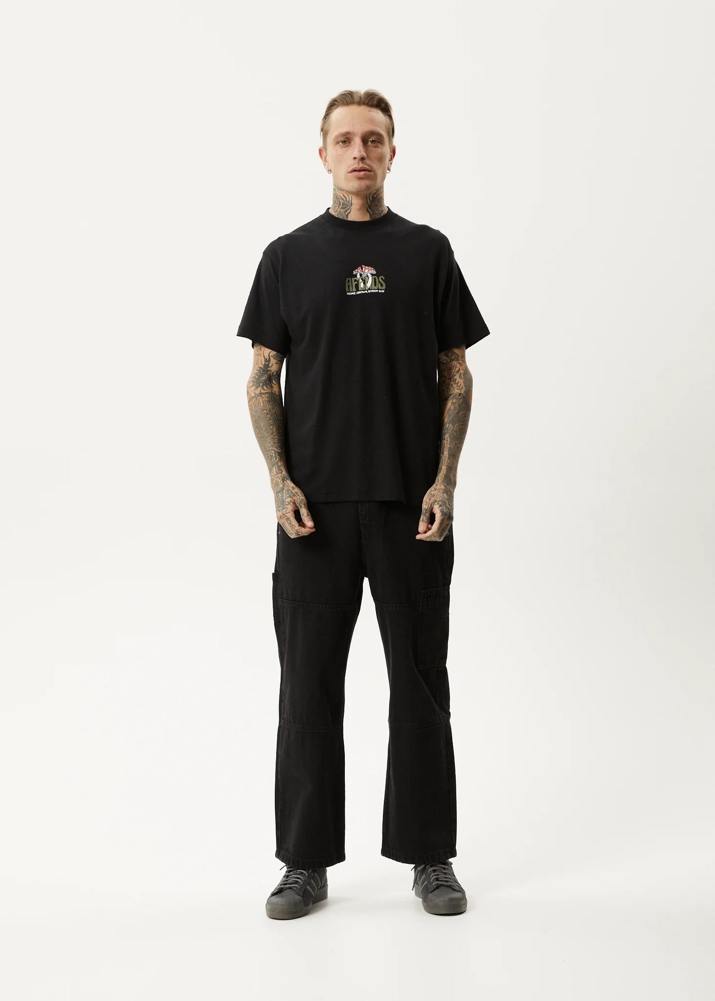 Let It Grow - Hemp Boxy Fit Tee - Black