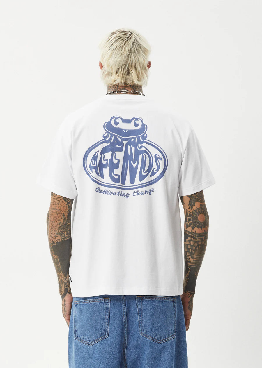 Frogga - Heavy Recycled Boxy Fit Tee - White