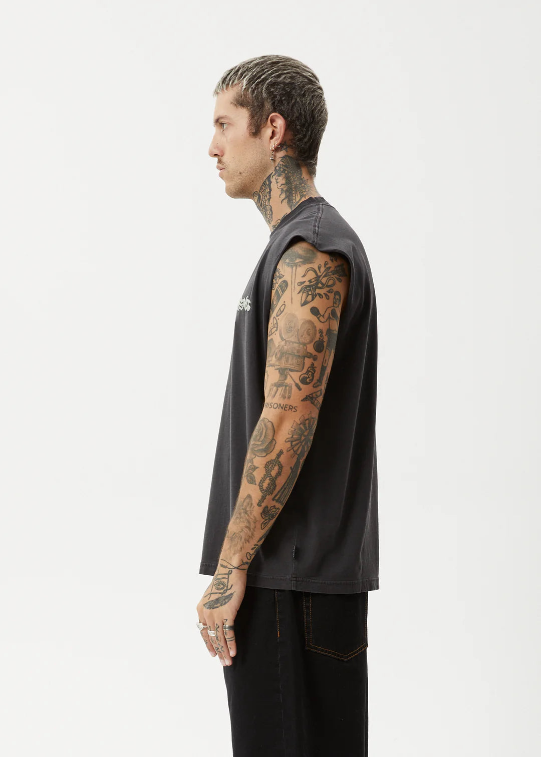 Destroyer - Sleeveless Tee - Stone Black