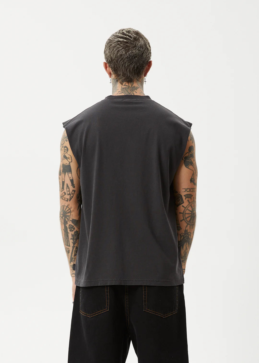 Destroyer - Sleeveless Tee - Stone Black