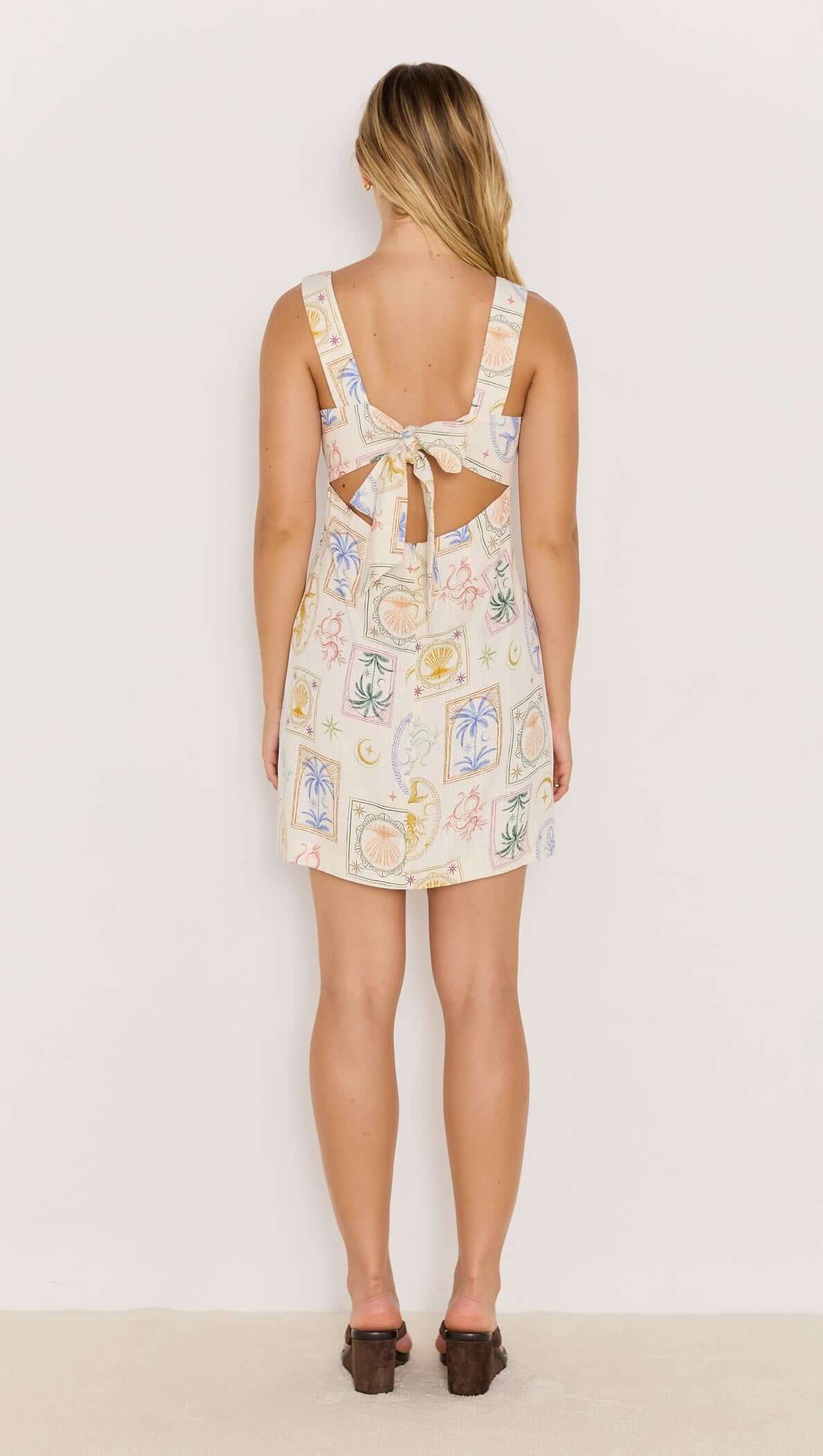 SIRENA TIE BACK MINI DRESS