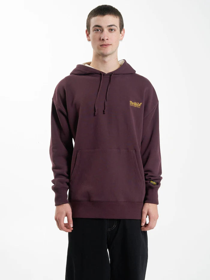 Thrills Union Slouch Pull On Hood - Wine