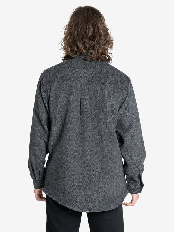 United Front Long Sleeve Flannel - Black