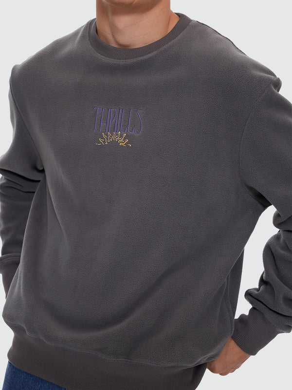 POWERFUL SECURITY & SUCCESS OVERSIZE POLAR FLEECE CREW