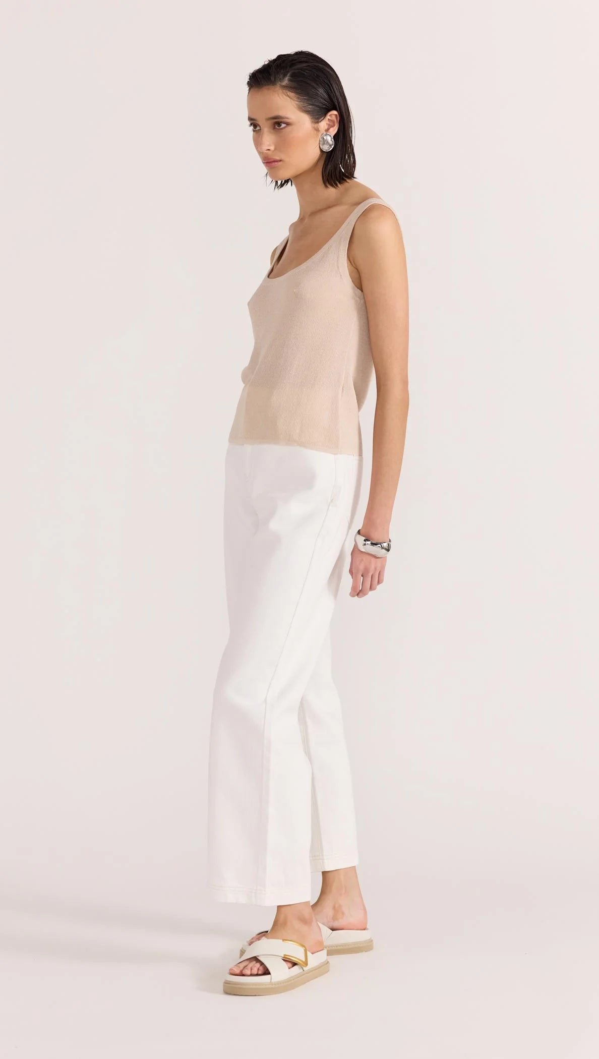 ANNA SHEER KNIT TANK