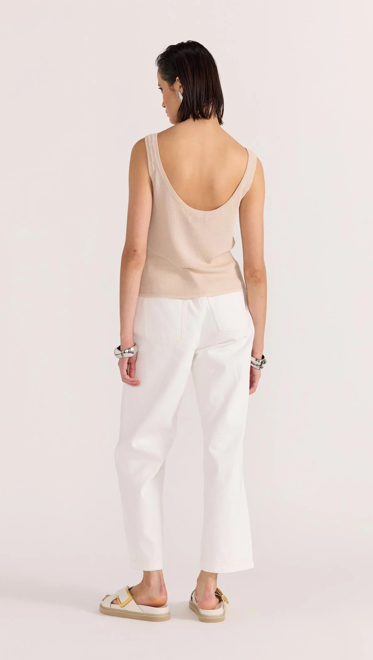 ANNA SHEER KNIT TANK