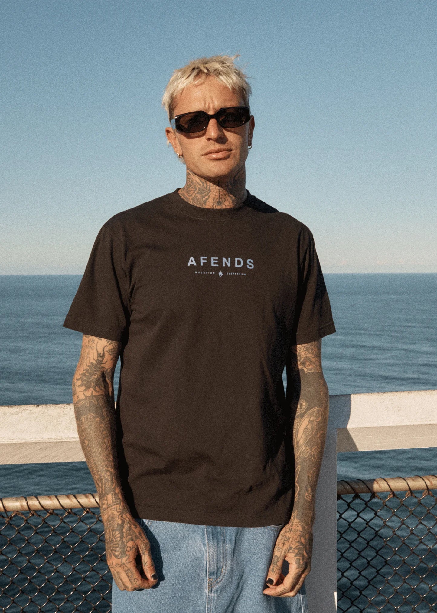 Thrown Out - Retro Fit Tee - Black