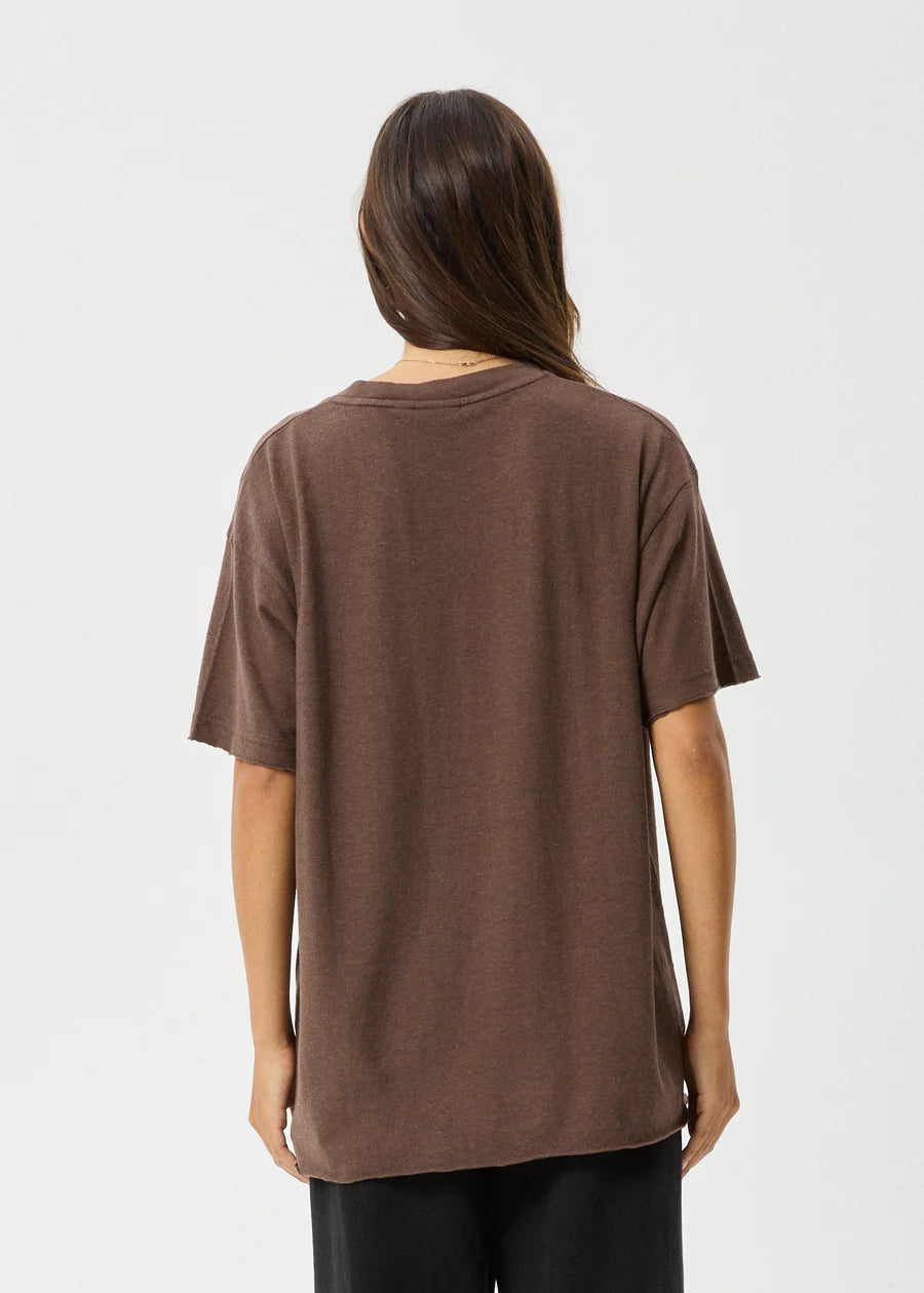 Slay - Hemp Oversized T-Shirt - Coffee