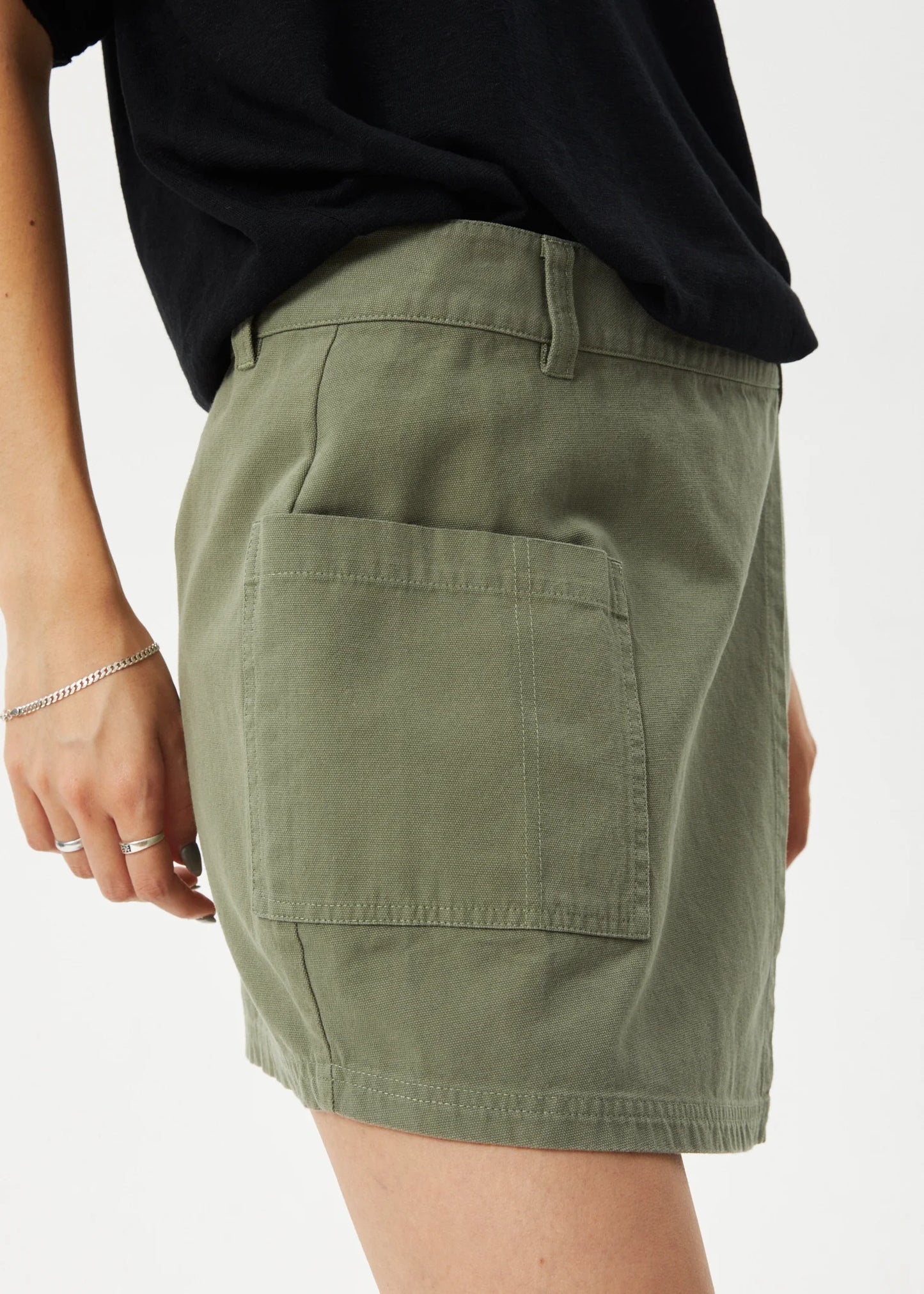 Fraser - Recycled Utility Mini Skirt - Olive