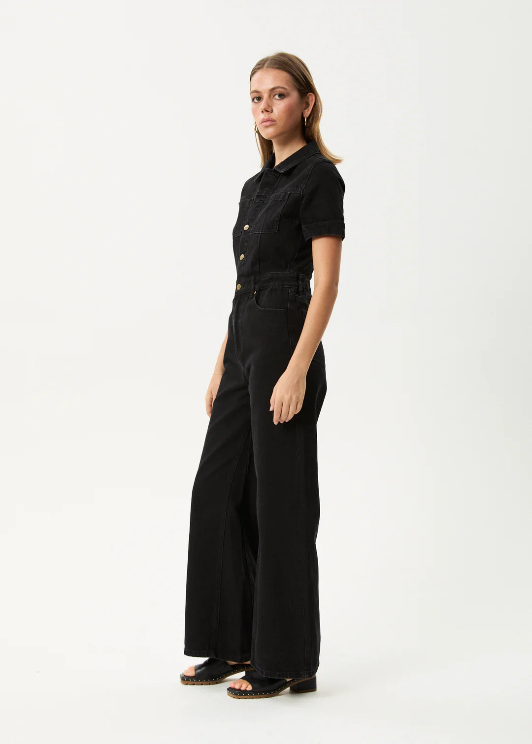 MIAMI - DENIM FLARED JUMPSUIT