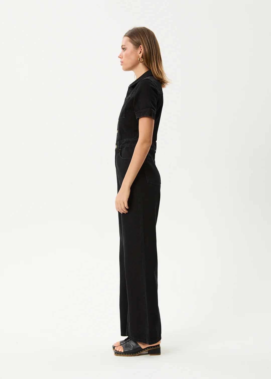MIAMI - DENIM FLARED JUMPSUIT