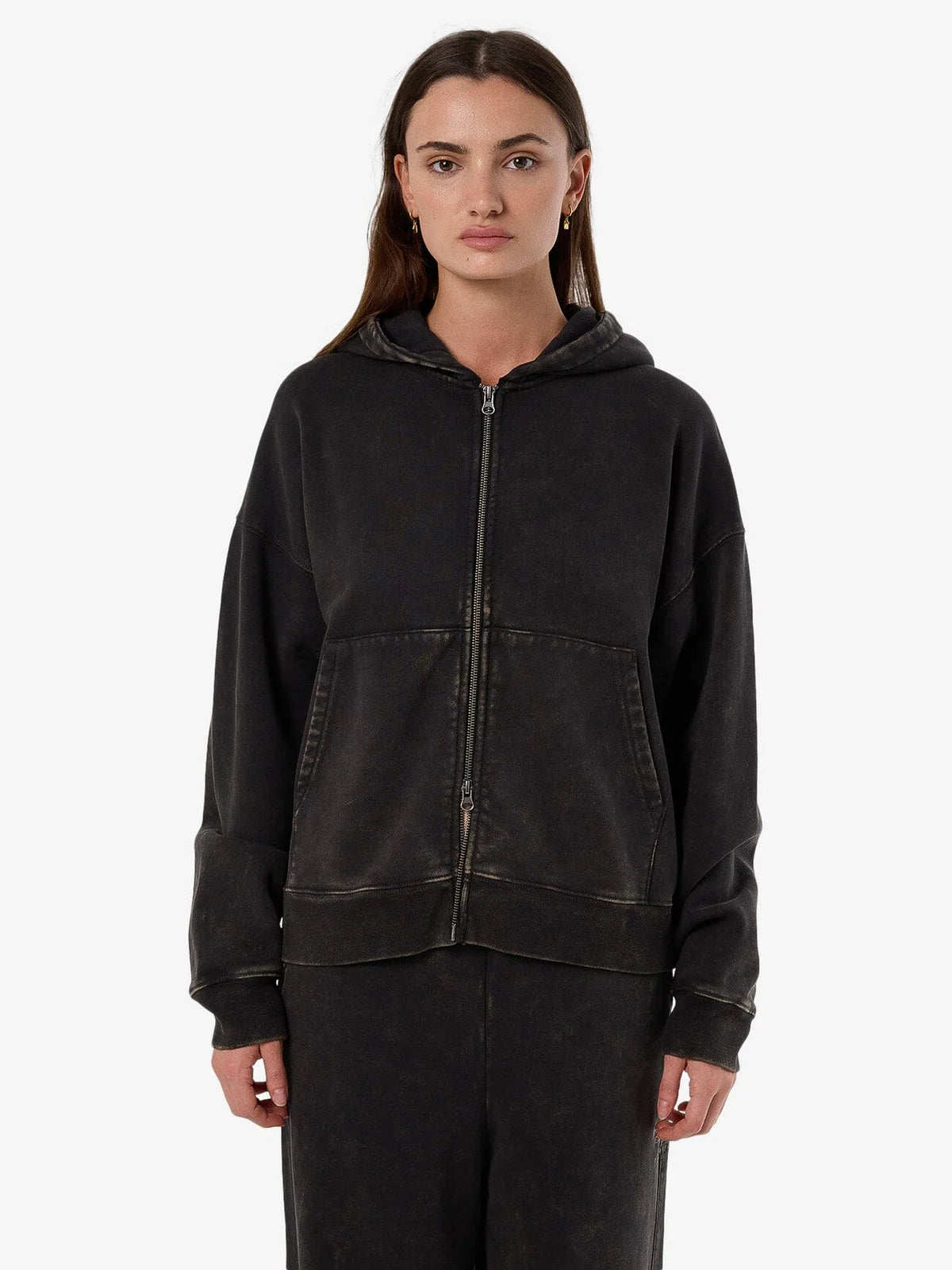 DISSOLVE ZIP HOOD FLEECE
