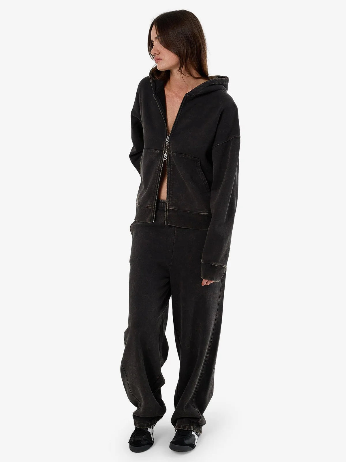 DISSOLVE ZIP HOOD FLEECE