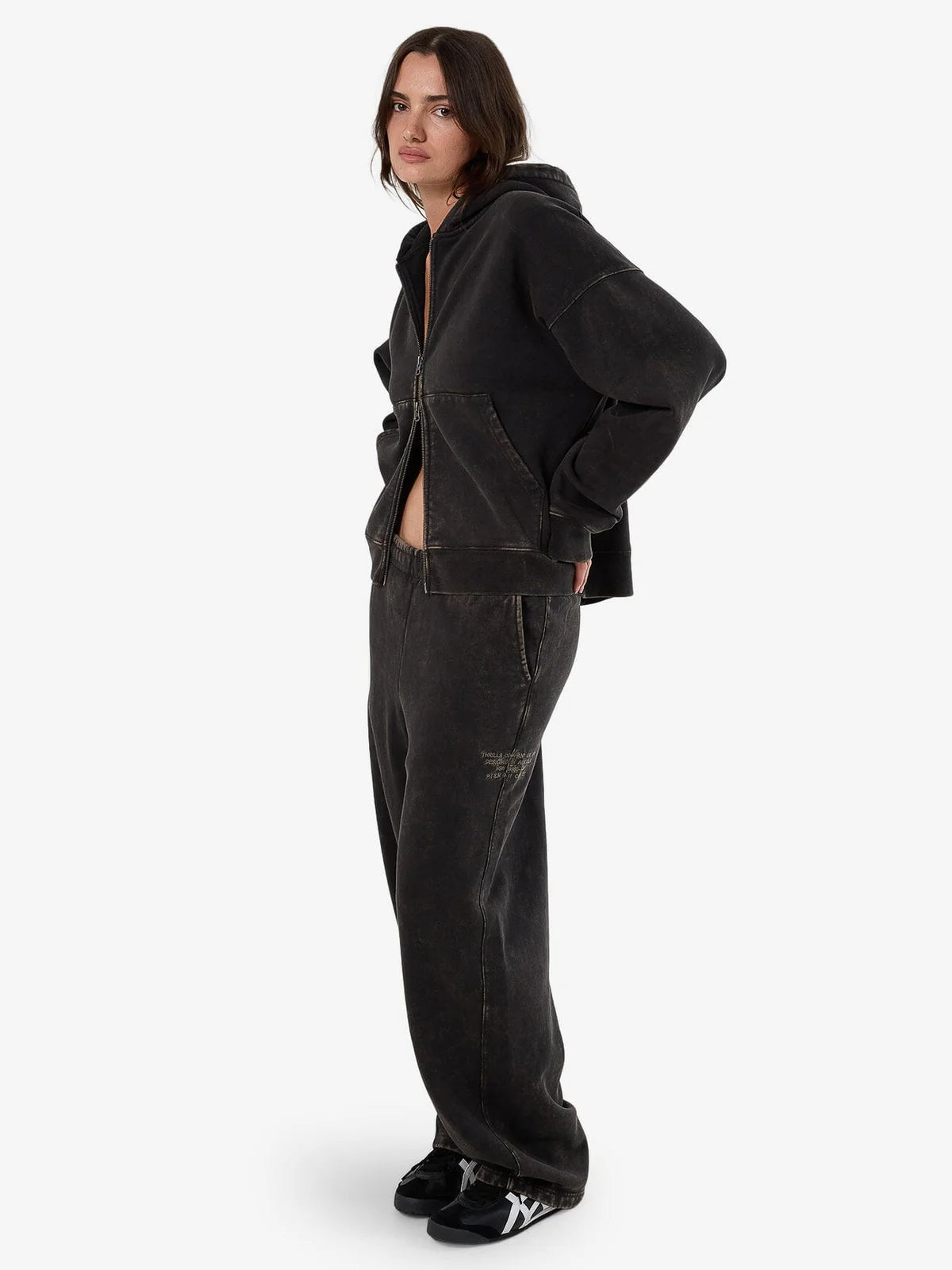 DISSOLVE ZIP HOOD FLEECE