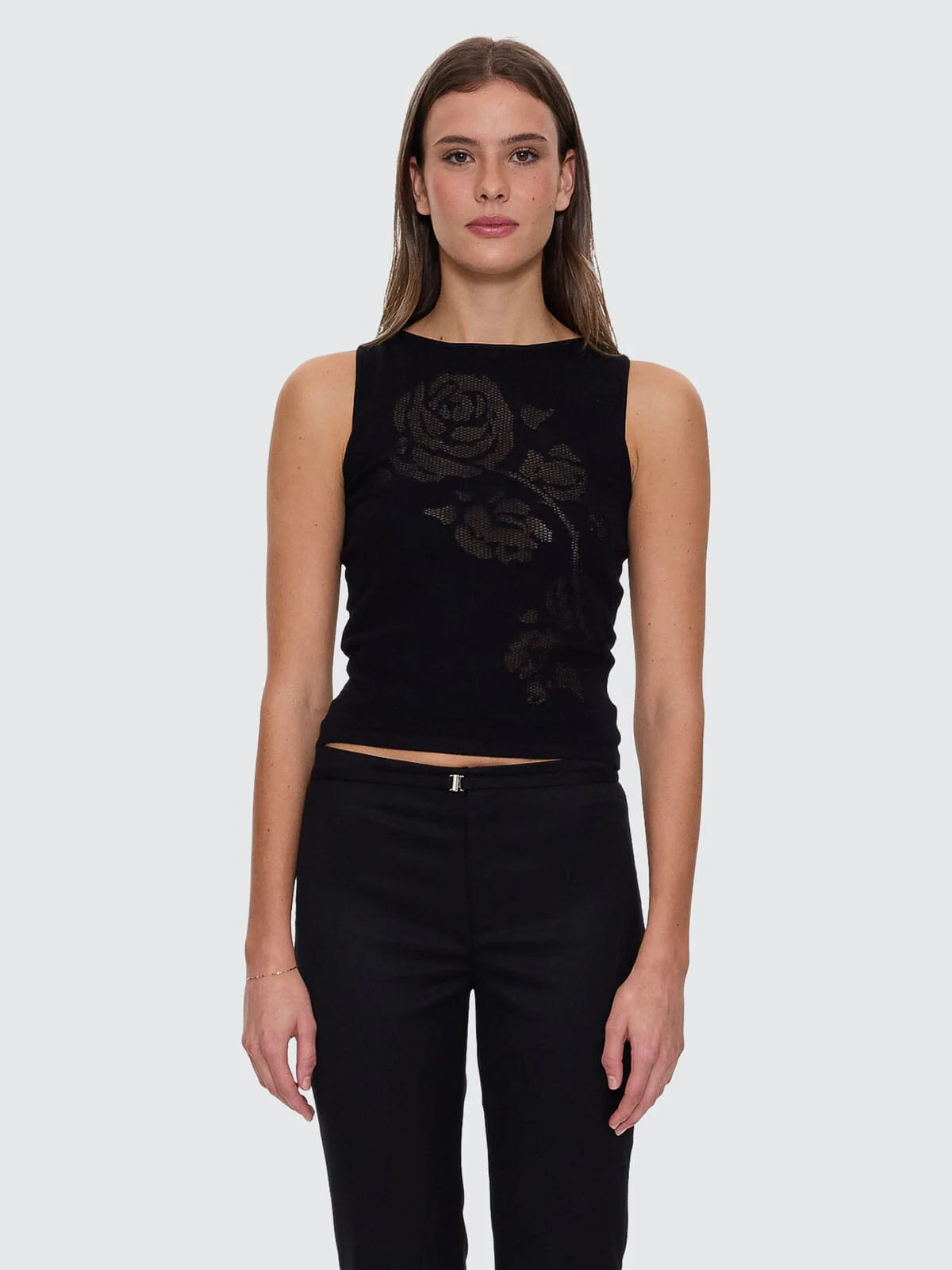 ROSETTA KNIT TANK