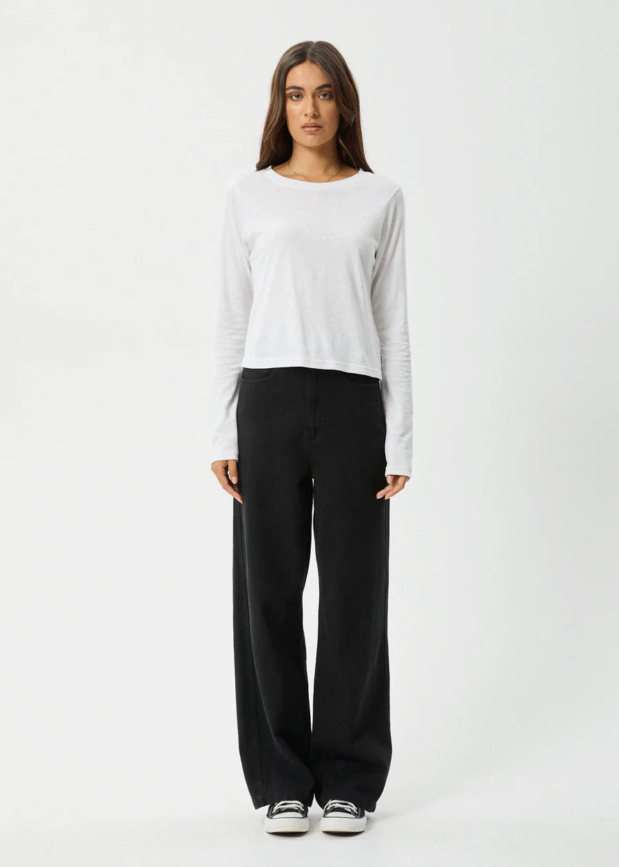 Elevate - Hemp Long Sleeve Tee - White