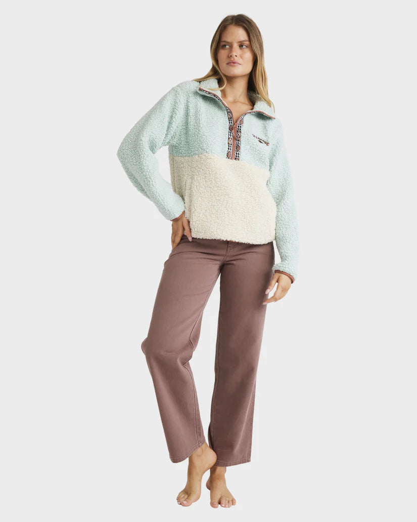HORIZON MOCK NECK COLORBLOCK