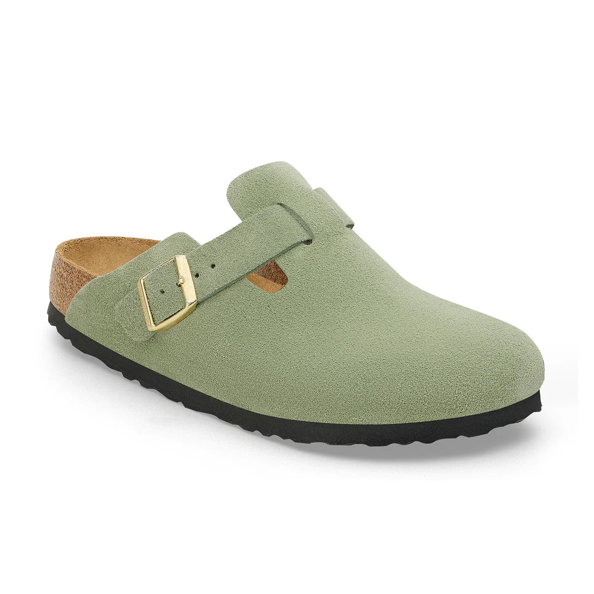 BOSTON SFB GREEN TEA SUEDE LTH REG