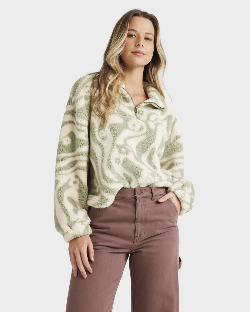 GOLDEN GROOVE HALF ZIP CREW