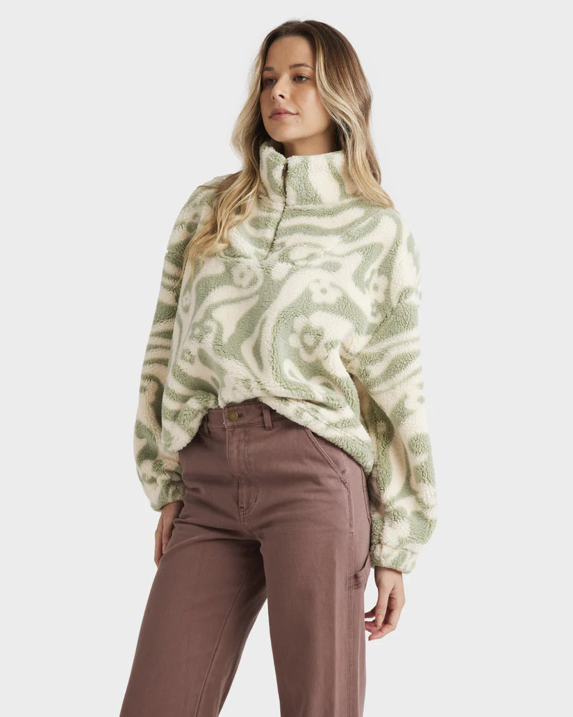 GOLDEN GROOVE HALF ZIP CREW