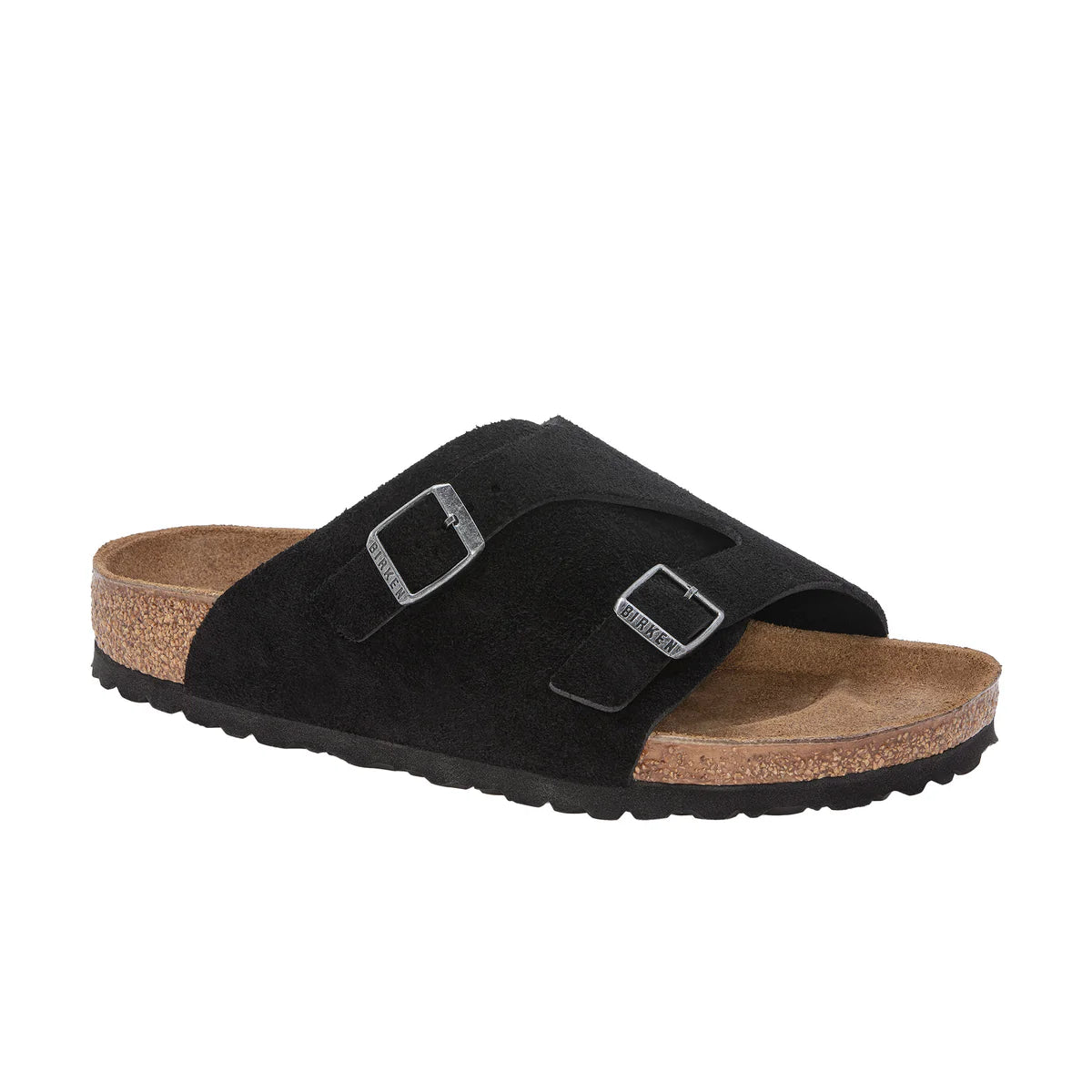ZURICH BLACK SUEDE LEATHER NARROW