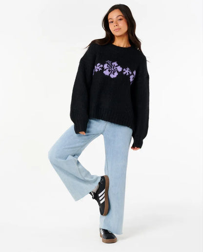 CALA NIGHTS HIBISCUS KNIT CREW