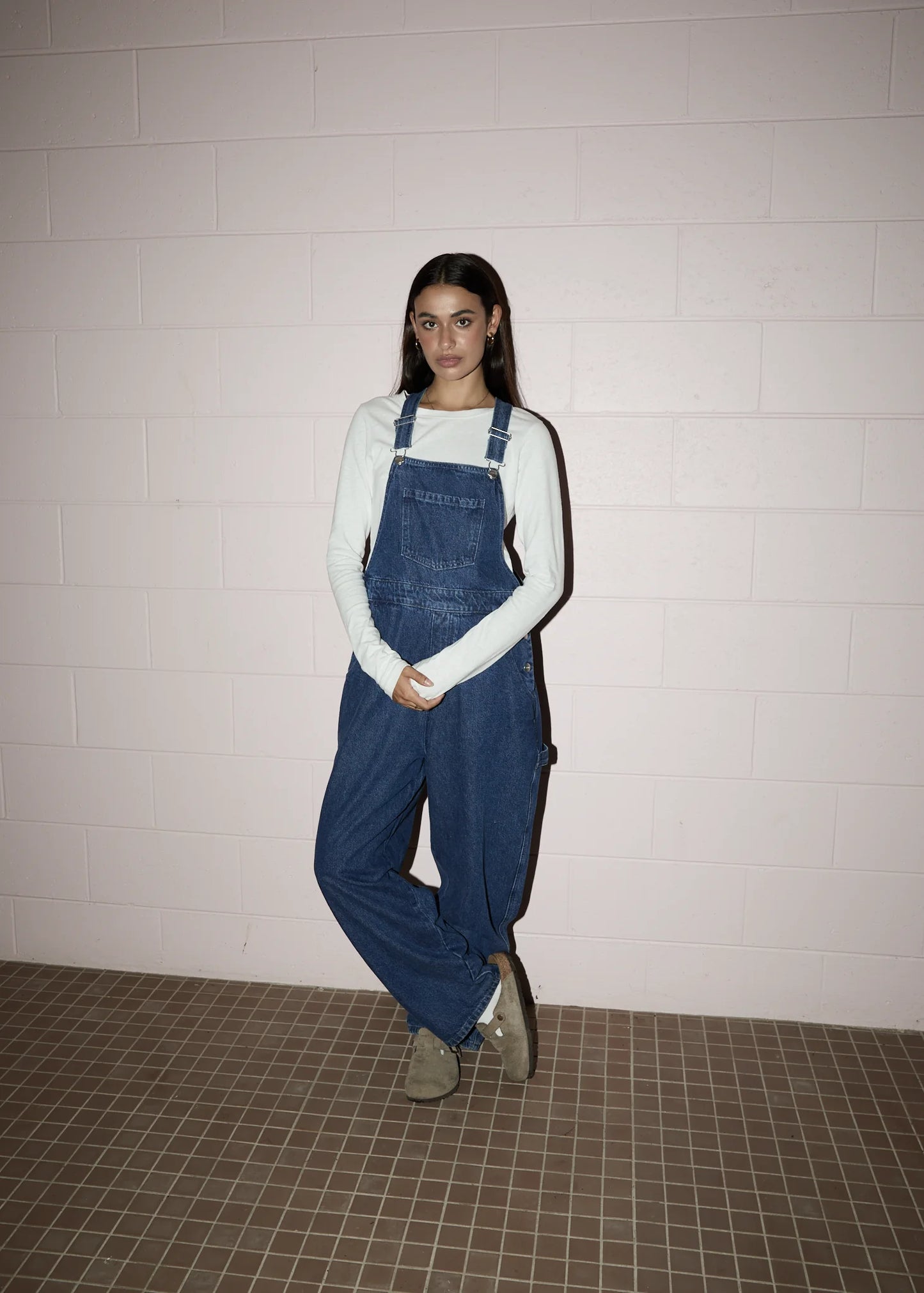Louis - Denim Baggy Overalls - Authentic Blue