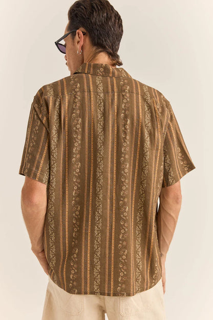 PAISLEY STRIPE SS SHIRT
