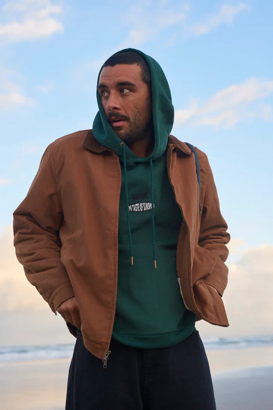 EMBROIDERED FLEECE HOOD
