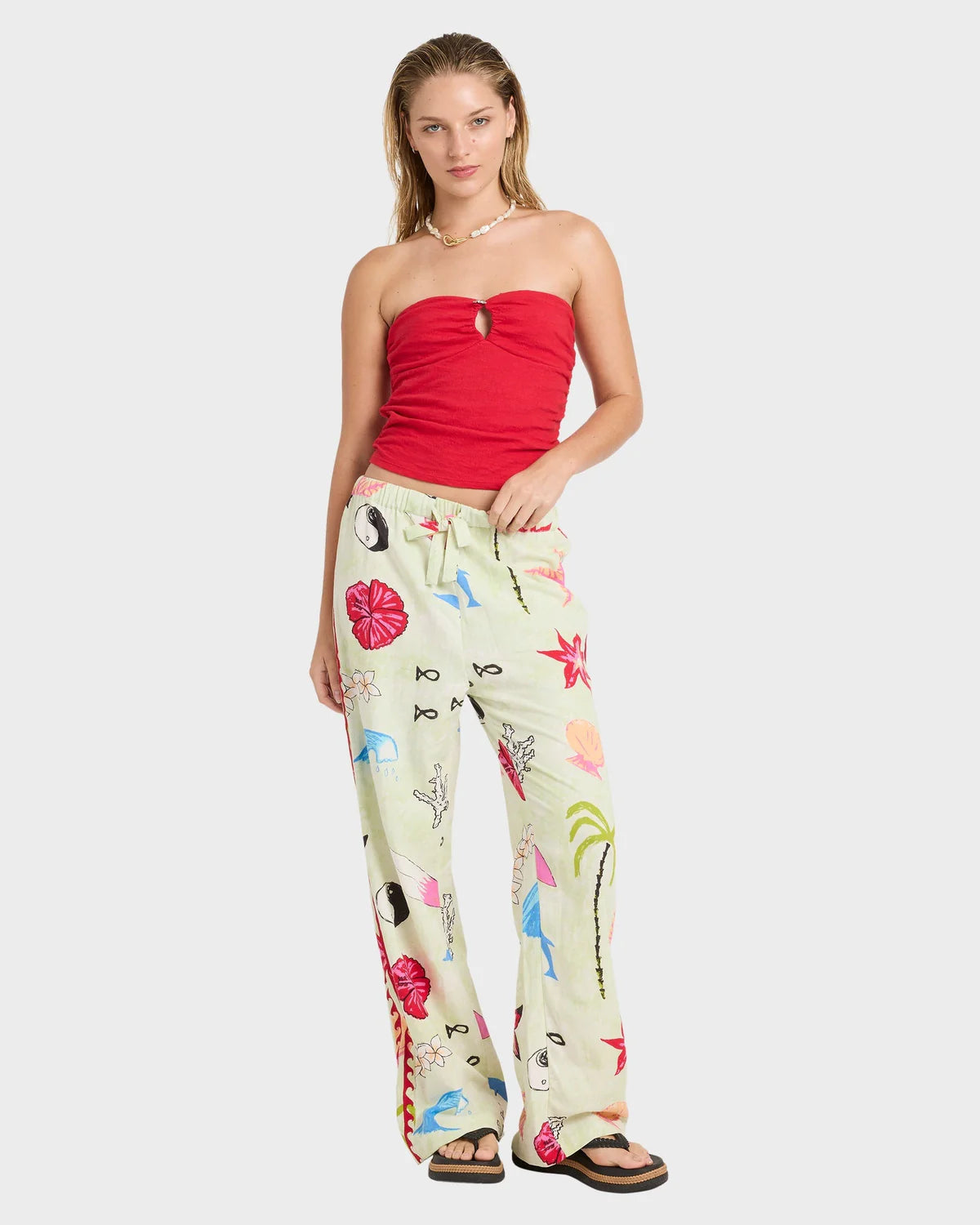 LOTTIE HALL WVN ELST PANT