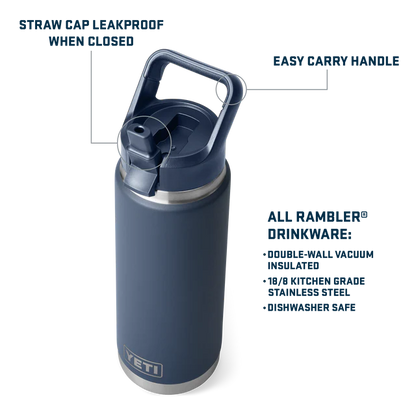 RAMBLER 26 OZ STRAW BOTTLE