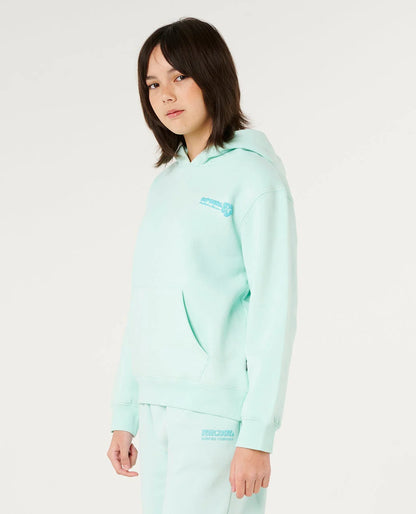 HIBISCUS HEAT LOGO HOOD -GIRL