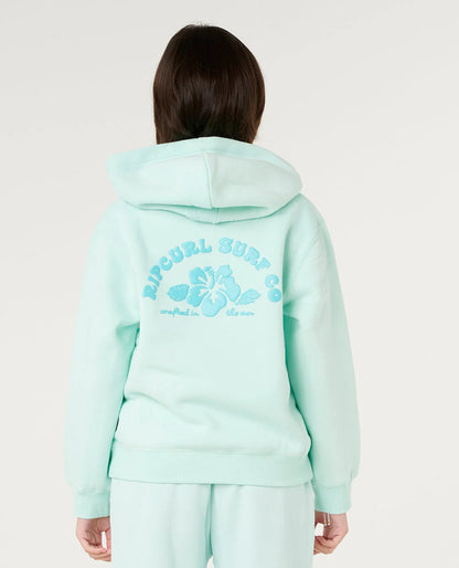 HIBISCUS HEAT LOGO HOOD -GIRL