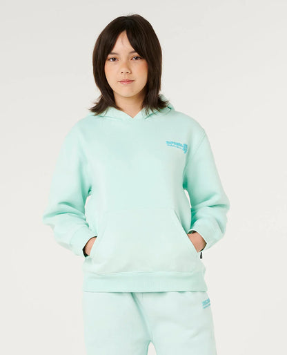 HIBISCUS HEAT LOGO HOOD -GIRL