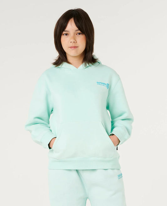 HIBISCUS HEAT LOGO HOOD -GIRL