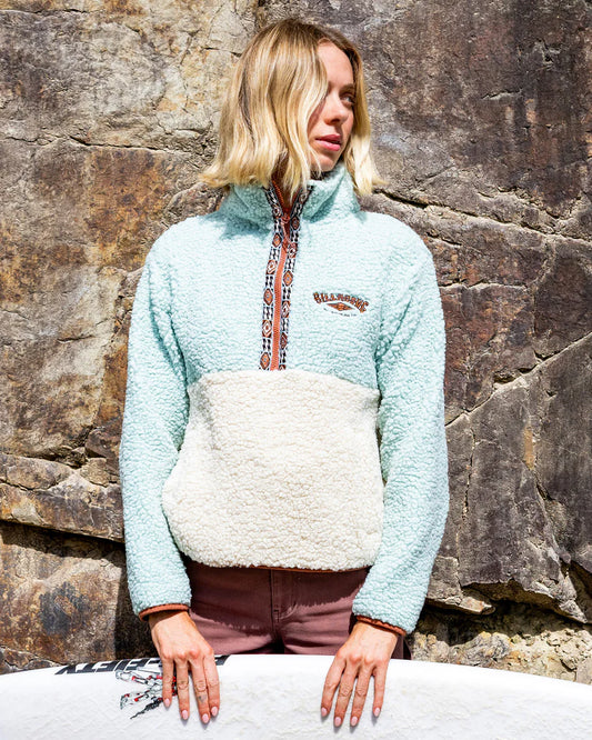 HORIZON MOCK NECK COLORBLOCK