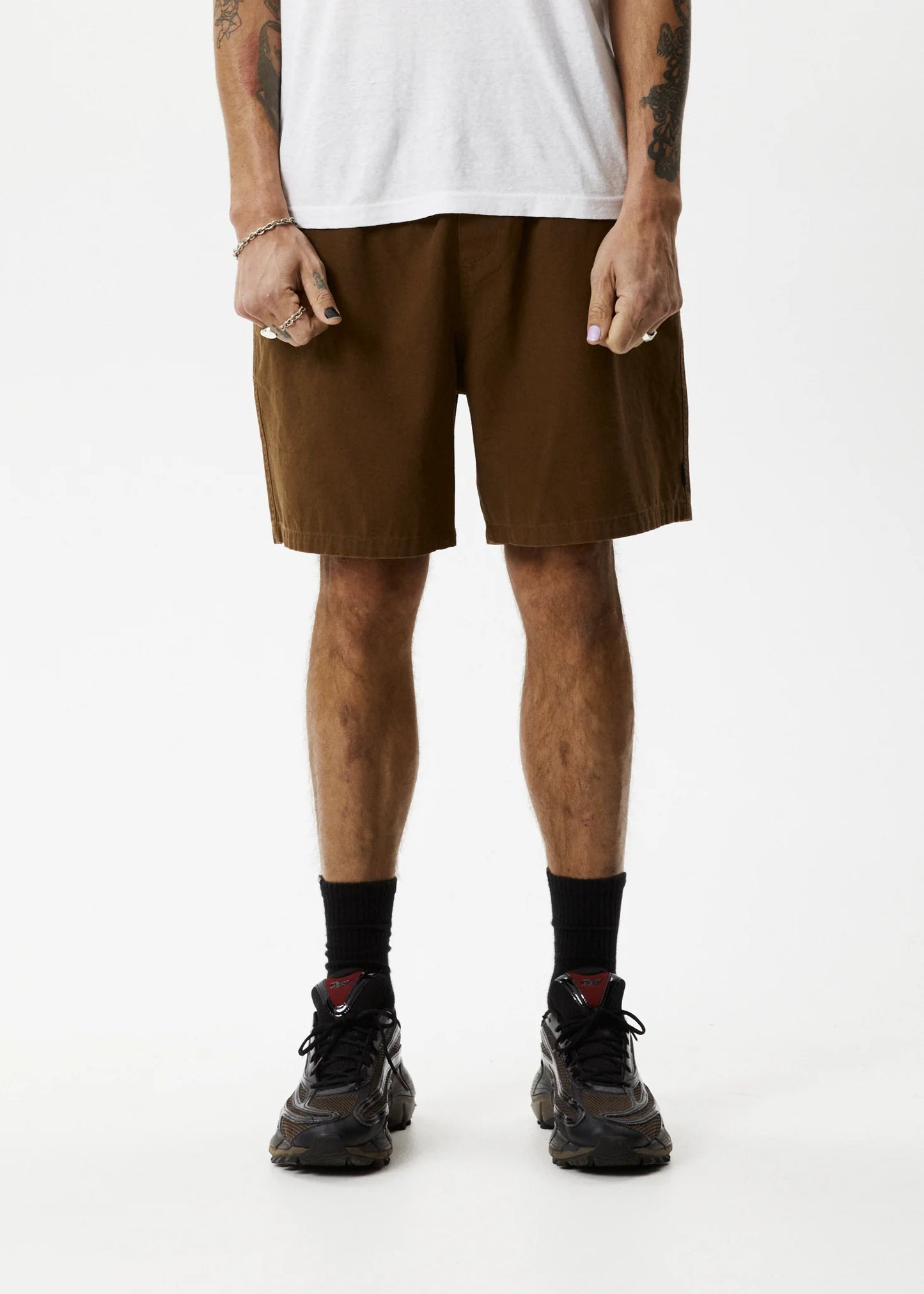 NINETY EIGHTS - RECYCLED BAGGY ELASTIC WAIST SHORTS