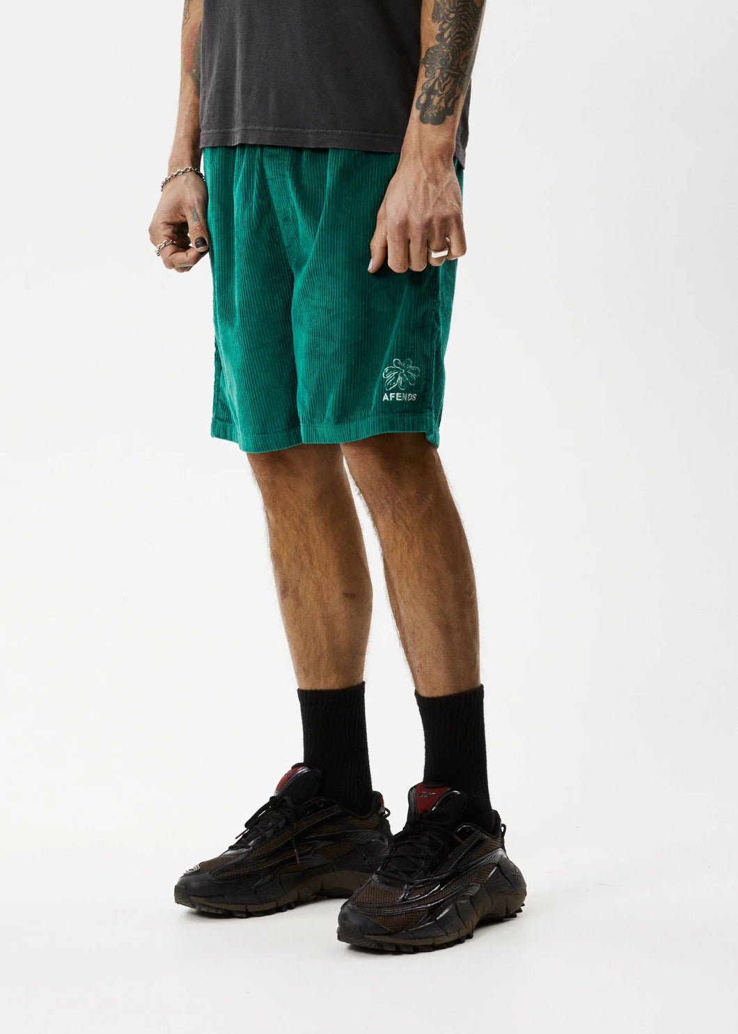 Ninety Eights Union - Corduroy Elastic Waist Shorts