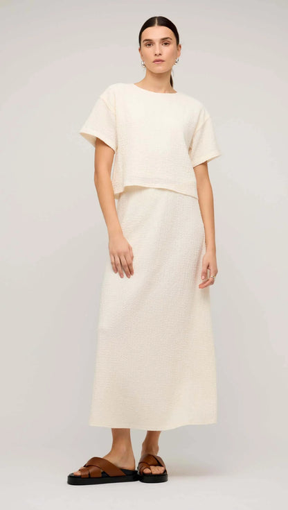 LYRIC MIDI SKIRT